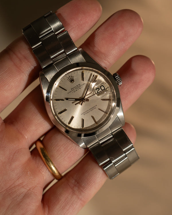 Rolex Oyster Perpetual Date 1500 – Silver Dial – Rolex Service Card (2021)