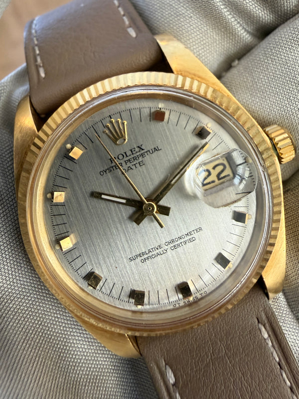 Rolex Oyster Perpetual Date 1503 - 18K Yellow Gold - Sigma Dial - Watch Only (1979)