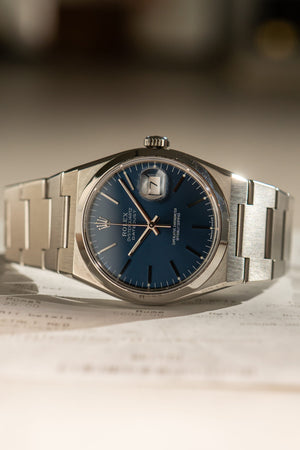 Rolex Watch Oysterquartz Datejust 17000 - Blue Dial - Watch Only (ca. 1978)