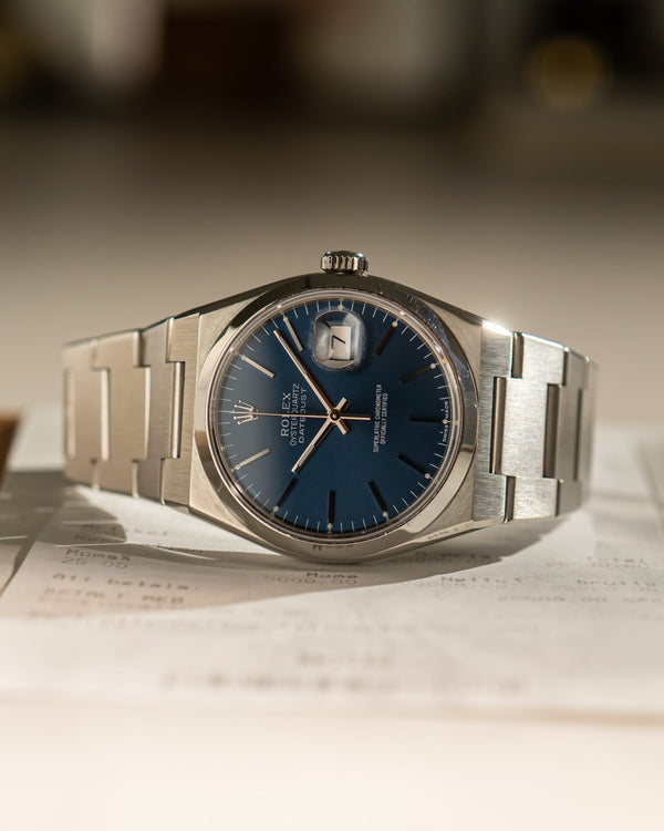 Rolex Watch Oysterquartz Datejust 17000 - Blue Dial - Watch Only (ca. 1978)