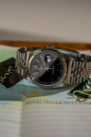 Rolex Watch Rolex Datejust 36 16234 - Black Dial Jubilee - Cert & Tags - ca. 2004