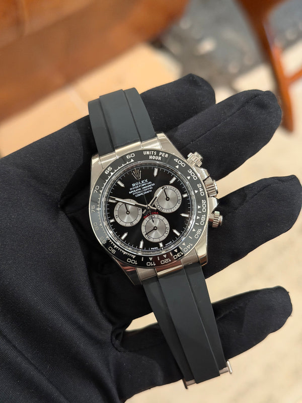 Rolex Watch Rolex Daytona 126519LN - White Gold Black Dial - Full Set - 2024