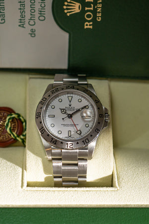 Rolex Watch Rolex Explorer II 16570 - Polar Dial - Box & Papers - 2004