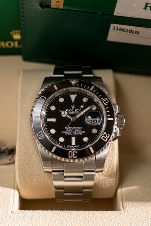 Rolex Watch Rolex Submariner Date 116610LN Black Ceramic 40mm Box & Card - 2017