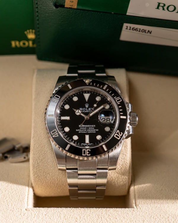 Rolex Watch Rolex Submariner Date 116610LN Black Ceramic 40mm Box & Card - 2017