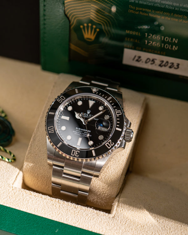 Rolex Watch Rolex Submariner Date 126610LN Black Dial Full Set - 2023