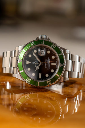 Rolex Watch Rolex Submariner Date 16610LV - Kermit - Watch Only - 2006