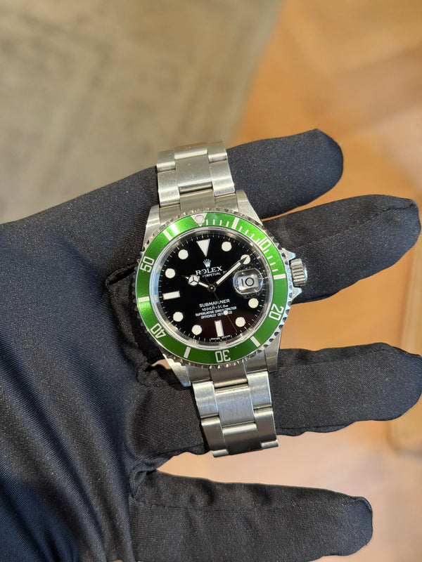 Rolex Watch Rolex Submariner Date 16610LV - Kermit - Watch Only - 2006