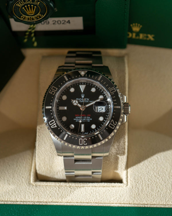 Rolex Sea-Dweller 126600 - Black Dial - Red Sea-Dweller - Full Set (2024)