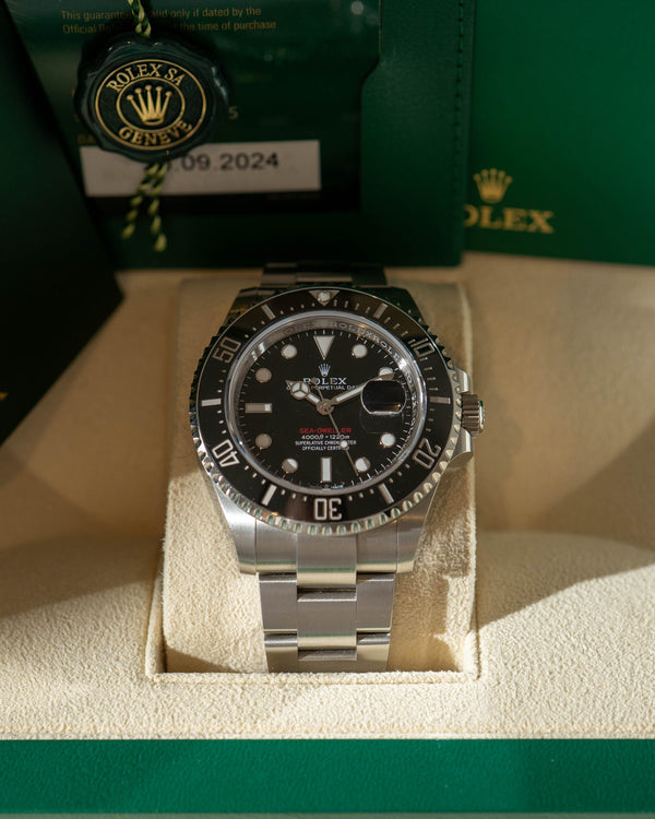 Rolex Sea-Dweller 126600 - Black Dial - Red Sea-Dweller - Full Set (2024)