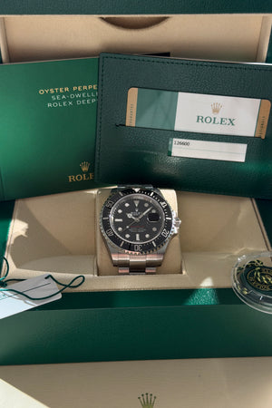 Rolex Watch Sea-Dweller 126600 - Fully Stickered - Full Set - 2018