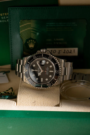 Rolex Watch Sea-Dweller 43 126600 - Single Red - Full Set (2021)