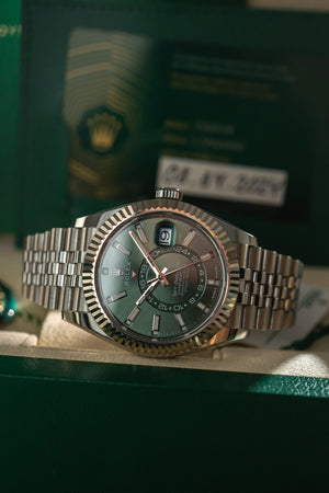 Rolex Watch Sky-Dweller 336934 - Mint Green - Full Set - 2024