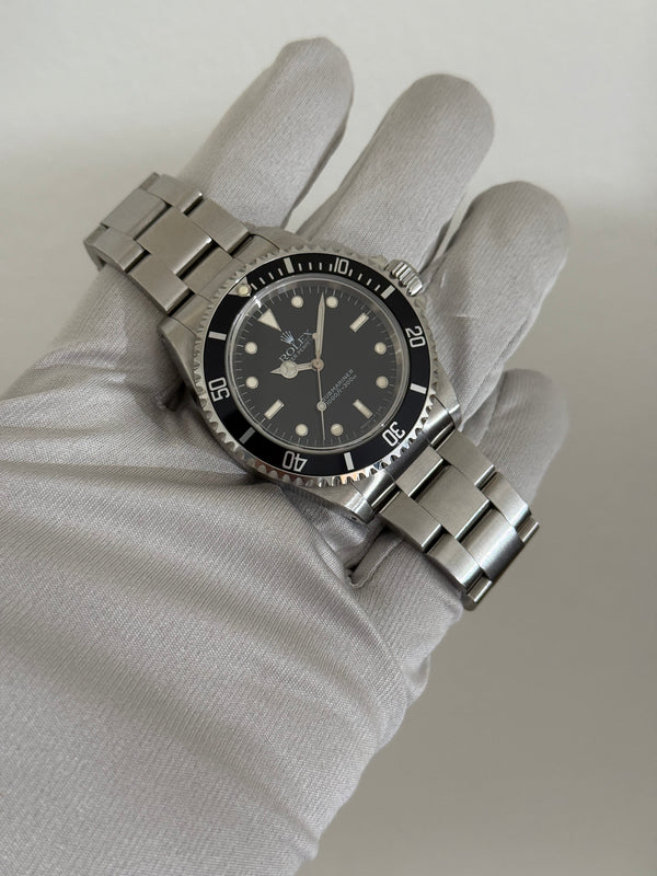 Rolex Watch Submariner 14060 - Tritium Dial with Creamy Patina - Papers & Serial Tag - 1998