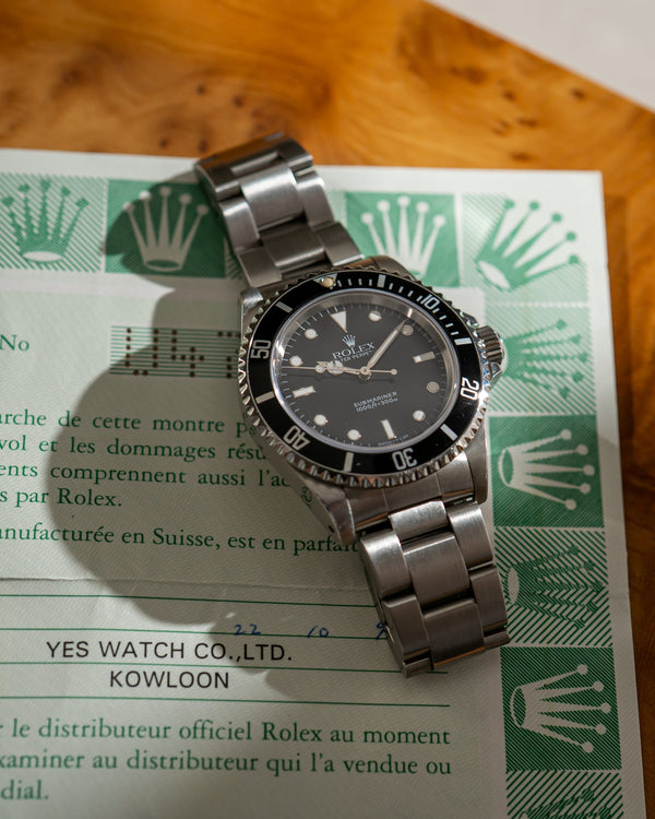 Rolex Watch Submariner 14060 - Two-Liner - Papers & Service Card - 1998