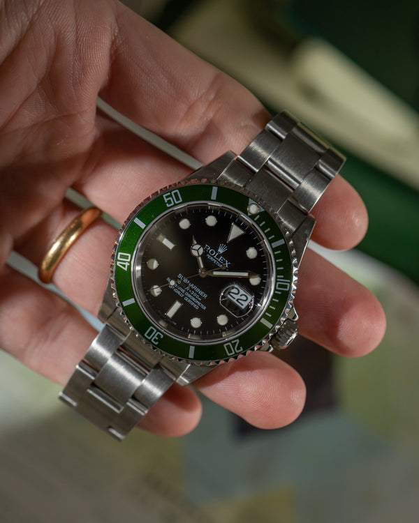 Rolex Submariner 16610LV Kermit - Full Set 2006