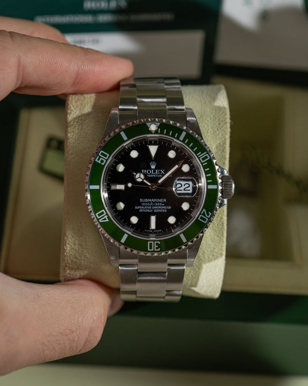 Rolex Submariner 16610LV Kermit - Full Set 2006