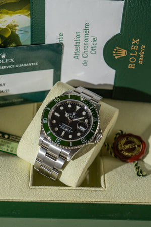 Rolex Submariner 16610LV Kermit - Full Set 2006