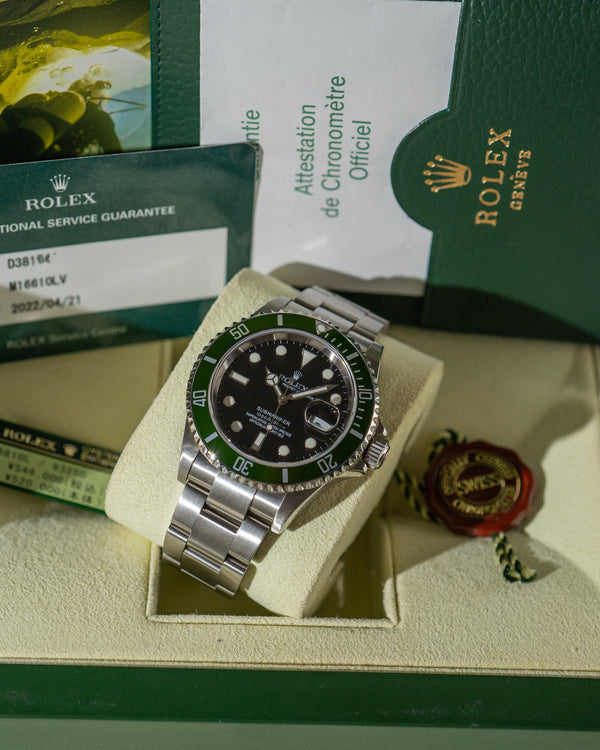 Rolex Submariner 16610LV Kermit - Full Set 2006