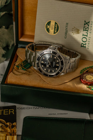 Rolex Watch Submariner 5513 - Glossy Dial - Full Set - 1989