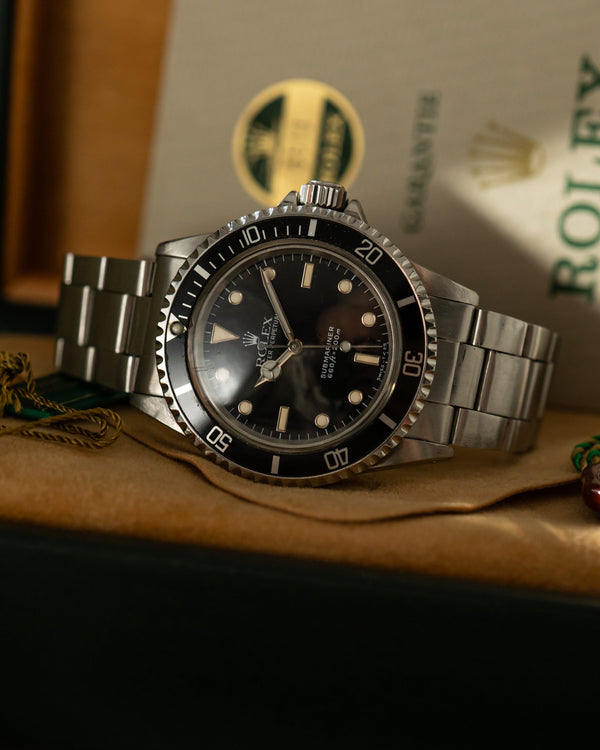 Rolex Watch Submariner 5513 - Glossy Dial - Full Set - 1989