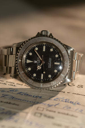 Rolex Submariner 5513 - With Original Insurance Papers (1973)