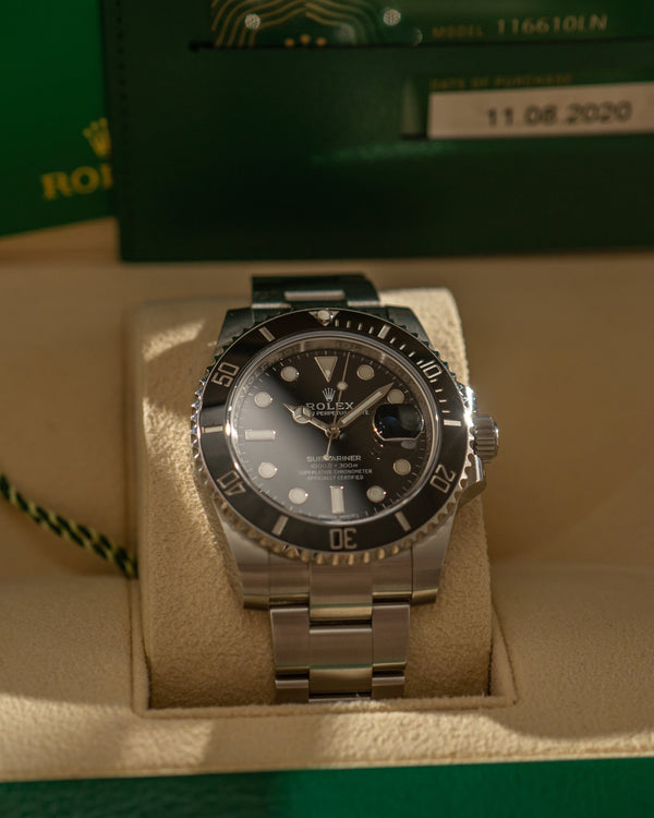 Rolex Submariner Date 116610LN – Full Set (2020) - New card NFC
