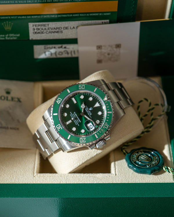 Rolex Submariner Date 116610LV - Hulk - Full Collectors Set RSC 2024 (2018)