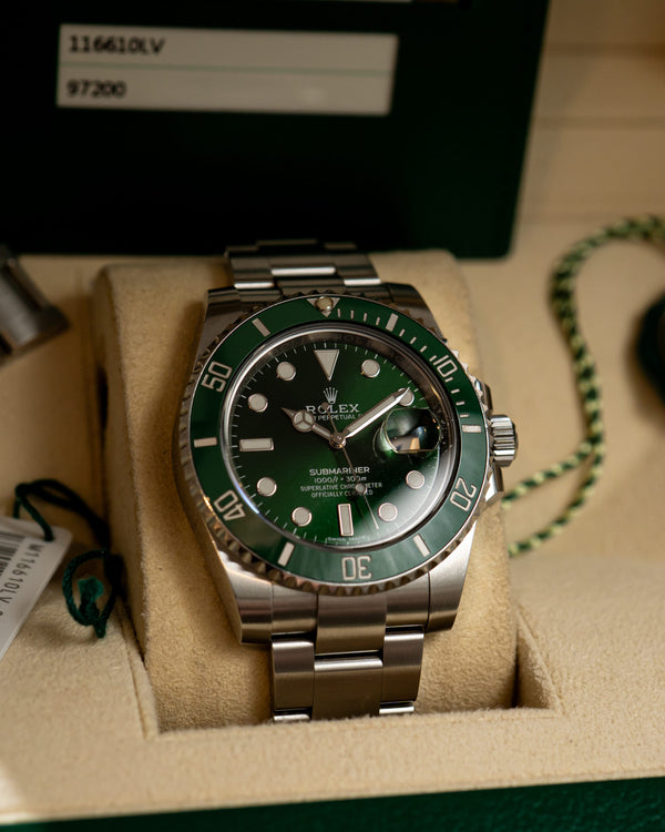 Rolex Watch Submariner Date 116610LV "Hulk" - Green Cerachrom - Full Set - 2018