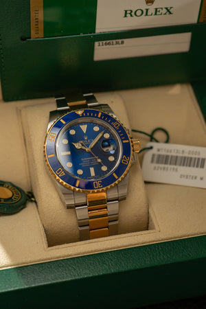 Rolex Submariner Date 116613LB - Blue Dial - Full Set (2020)