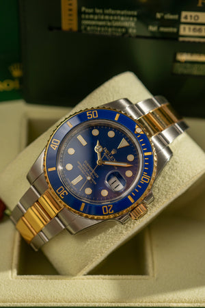 Rolex Submariner Date 116613LB - Blue Matte Dial - Full Set (2012)