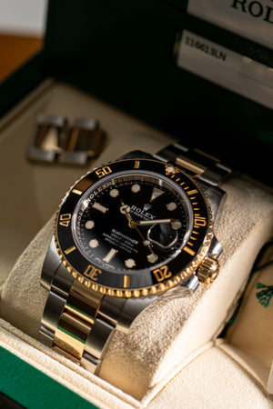 Rolex Watch Submariner Date 116613LN - Two-Tone Black Cerachrom - Full Set - 2019