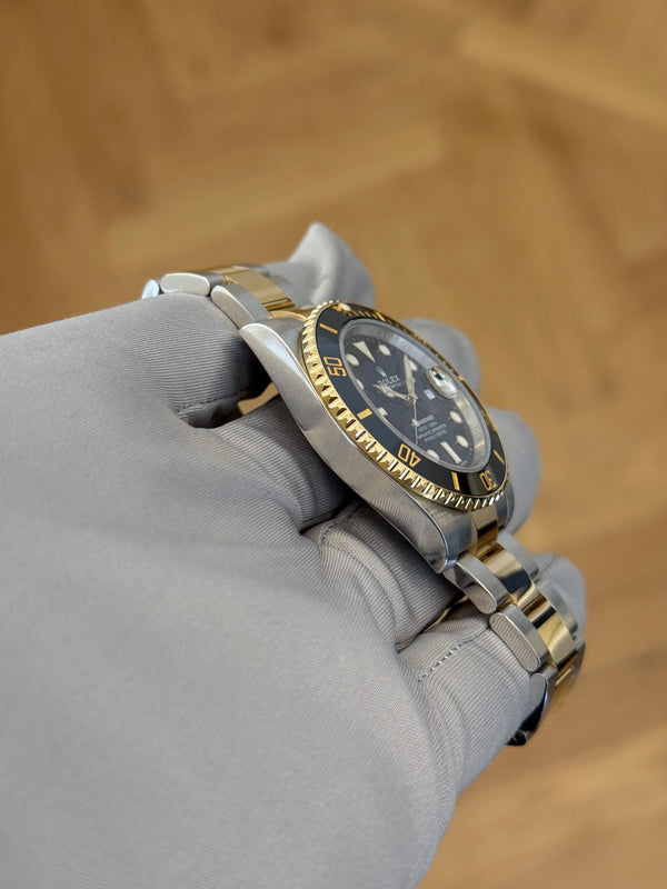 Rolex Watch Submariner Date 116613LN - Two-Tone Black Cerachrom - Full Set - 2019
