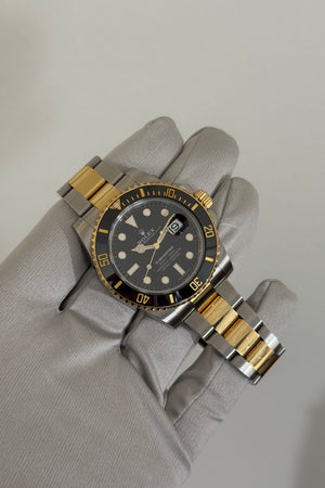 Rolex Watch Submariner Date 116613LN - Two-Tone Steel/Yellow Gold - Black Dial - Full Set - 2017