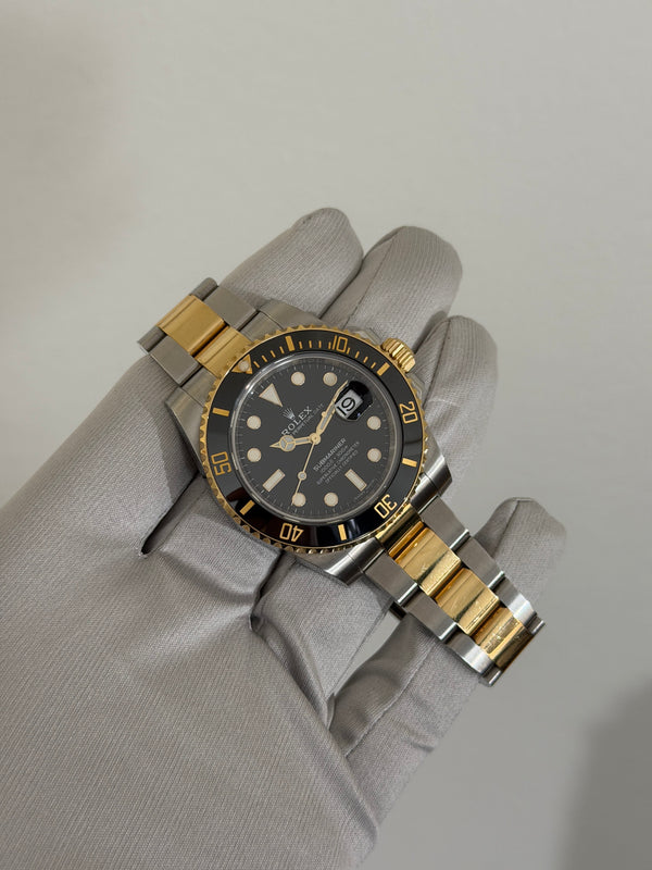 Rolex Watch Submariner Date 116613LN - Two-Tone Steel/Yellow Gold - Black Dial - Full Set - 2017