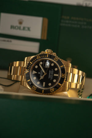 Rolex Watch Submariner Date 116618LN - Yellow Gold - Full Set - 2018
