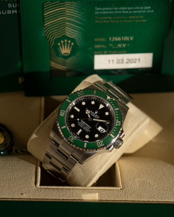 Rolex Submariner Date 126610LV – "Starbucks" – Full Set (2021)