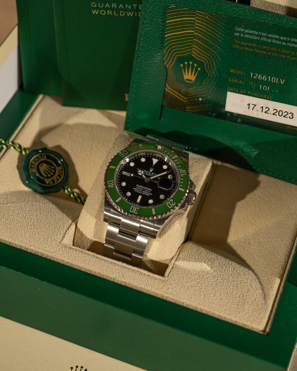 Rolex Submariner Date 126610LV "Starbucks" – Full Set (2023)