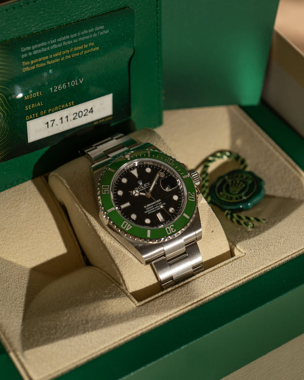 Rolex Submariner Date 126610LV – "Starbucks" – Full Set (2024)