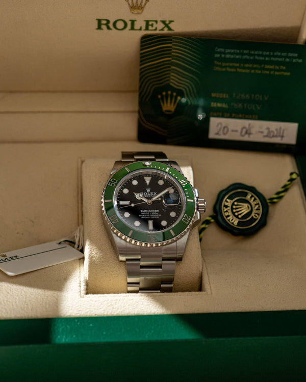Rolex Submariner Date 126610LV - "Starbucks/Kermit" - Box & Card (2024)