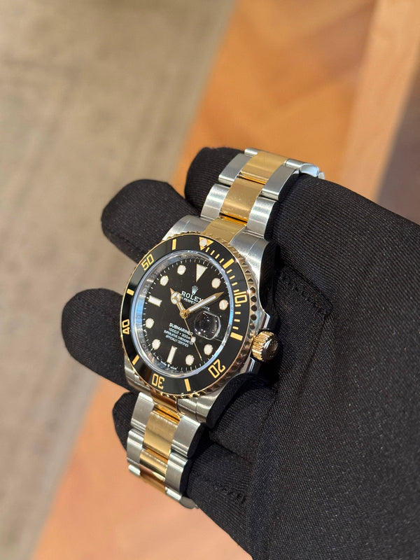 Rolex Watch Submariner Date 126613LN - Yellow Rolesor - Black Dial - Full Set - 2021