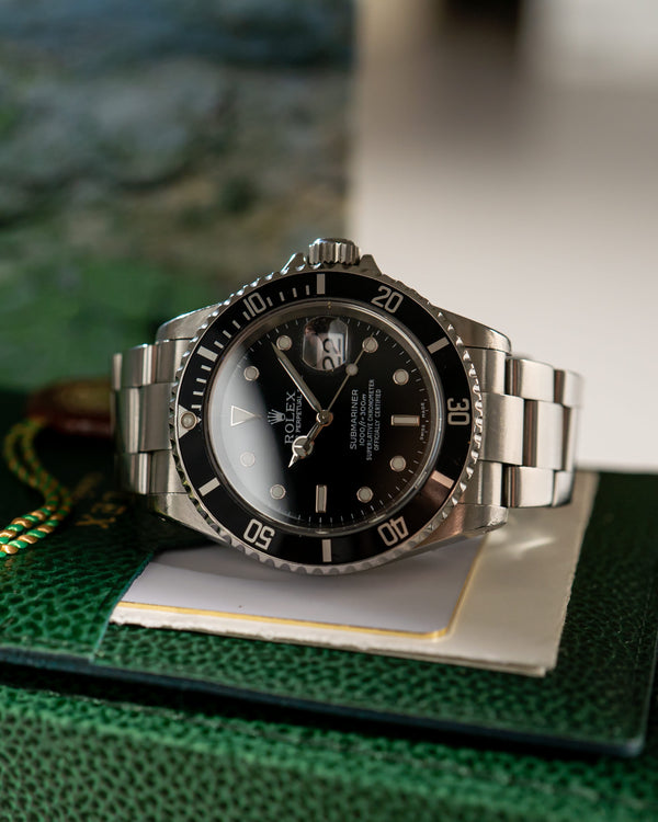 Rolex Watch Submariner Date 16610 - Black - Full Set - Swedish Sold - 2001