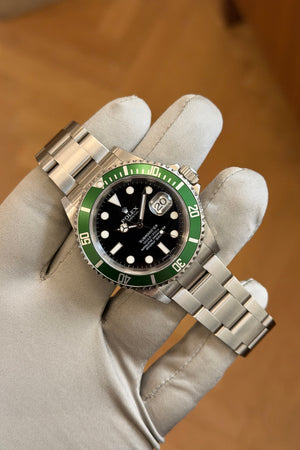 Rolex Submariner Date 16610LV - “Kermit” - D Serial - Unpolished - Watch Only