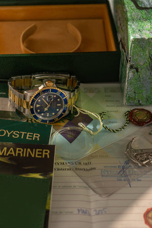 Rolex Submariner Date 16613 - Blue Dial - Full Set (2005)