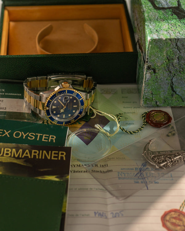 Rolex Submariner Date 16613 - Blue Dial - Full Set (2005)
