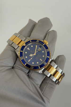 Rolex Watch Submariner Date 16613 - Two-Tone Blue - Papers Only - 2001