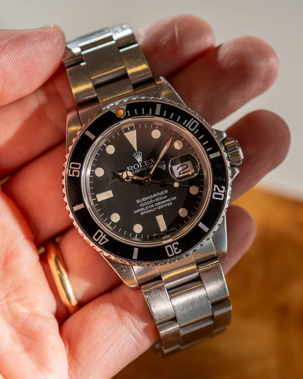 Rolex Watch Submariner Date 16800 - Matte Tritium Dial - Watch Only - 1982