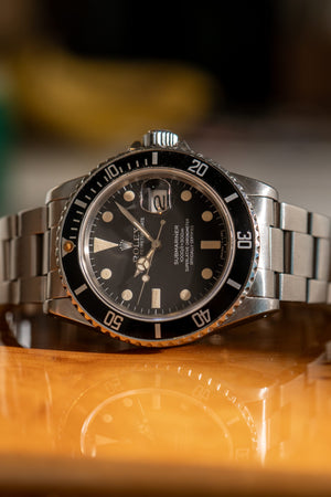 Rolex Watch Submariner Date 16800 - Matte Tritium Dial - Watch Only - 1982