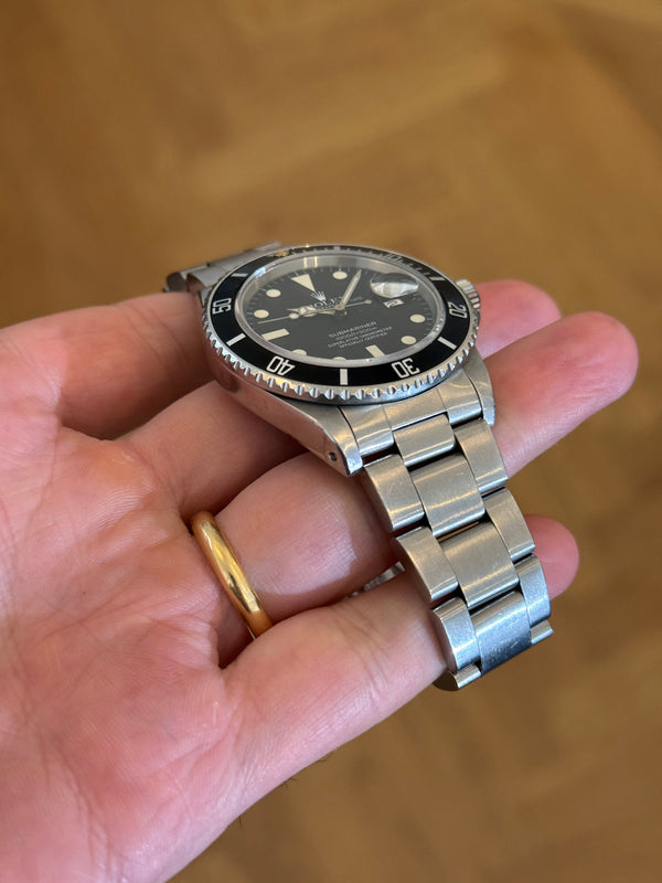 Rolex Watch Submariner Date 16800 - Matte Tritium Dial - Watch Only - 1982
