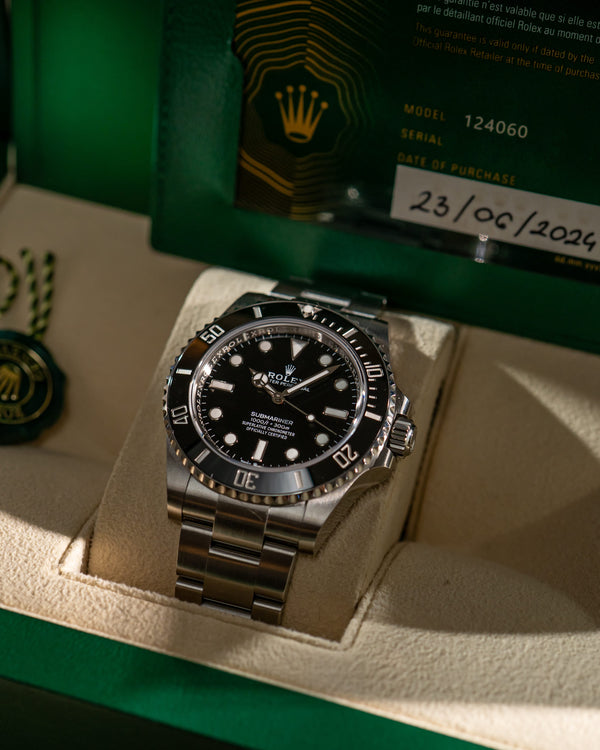 Rolex Watch Submariner No Date 124060 - 41mm Black Cerachrom - Full Set - 2024